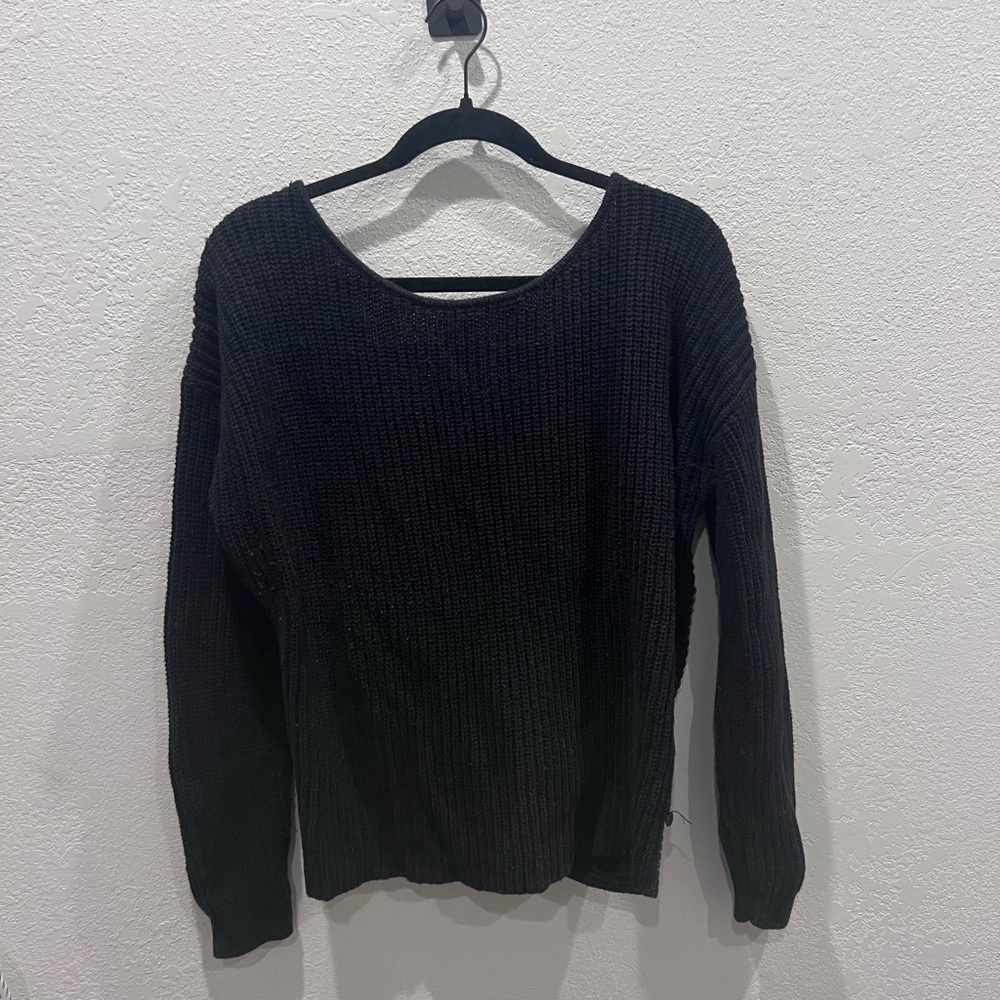 Roxy Knitted Black Sweater